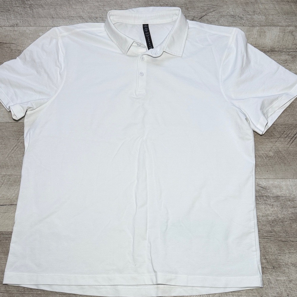lululemon athletica Men's White Polo Size XXL - Picture 3 of 7